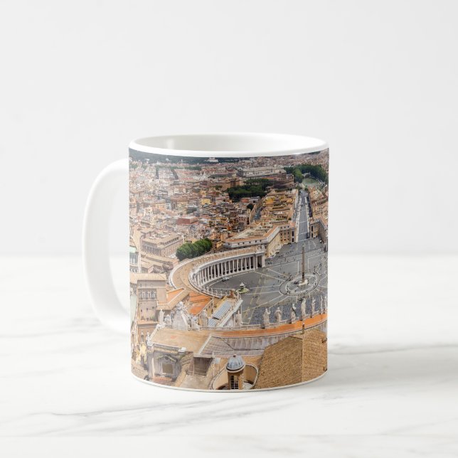 Caneca De Café Vaticano, Itália: Ruas. Vista aérea de Peter Squar (Frente Esquerda)