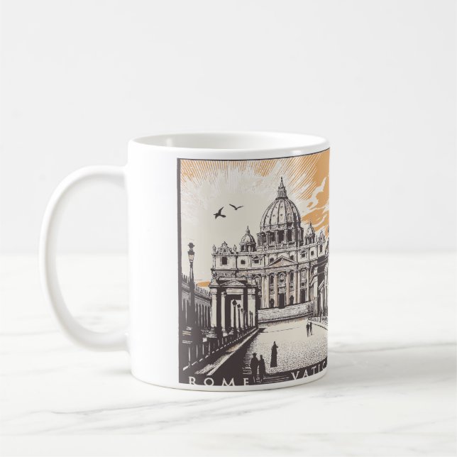 Caneca De Café Vaticano Roma Itália Europa (Esquerda)