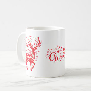 Caneca De Café Veado de Feriado