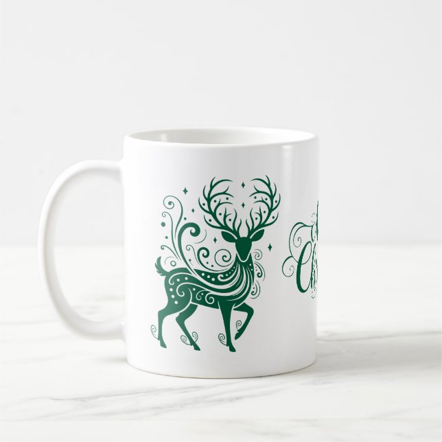 Caneca De Café Veado de Feriado (Esquerda)