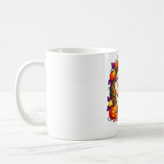 Caneca De Café Veado de Outono em Moldura de Abóbora