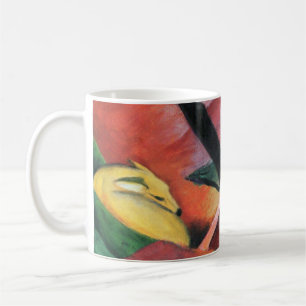 Caneca De Café Veado na Floresta II por Franz Marc; Reh im Walde