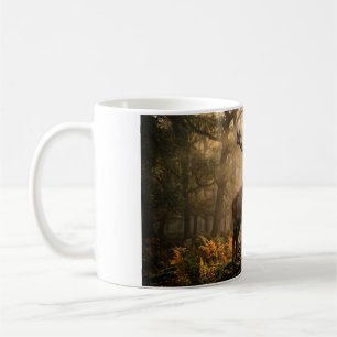 Caneca de Café Veado Vermelho no Bosque