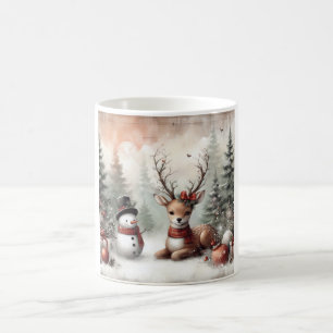 Caneca De Café Vedante/boneco de neve clássico