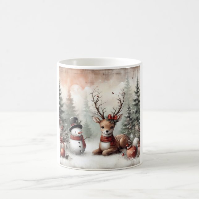 Caneca De Café Vedante/boneco de neve clássico (Centro)