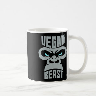 Caneca De Café Vegan Beast Workout Muscle Gorilla Gym Bodybuildin