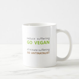 Caneca De Café vegan/caneca do antinatalist