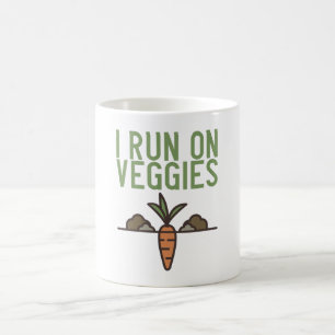 Caneca De Café Vegan - Eu Corro Em Veggies