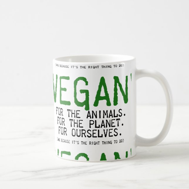 CANECA DE CAFÉ VEGAN FOR THE ANIMALS (Direita)