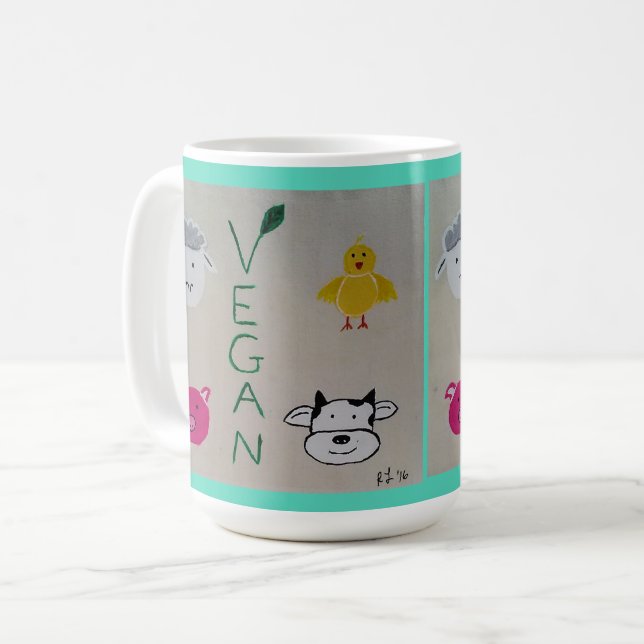 Caneca De Café Vegan Mug (Frente Esquerda)