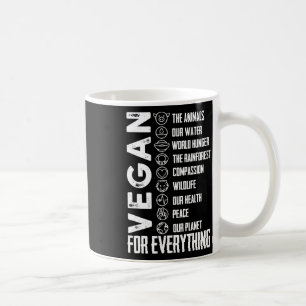 Caneca De Café Vegan Para Tudo O Dia Da Terra Da Camisa