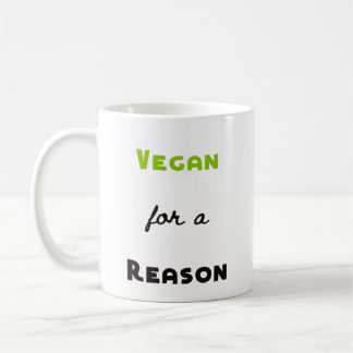 Caneca De Café Vegan para uma razão