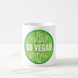 Caneca De Café Vegan, vegan, veggie, vegetariano,