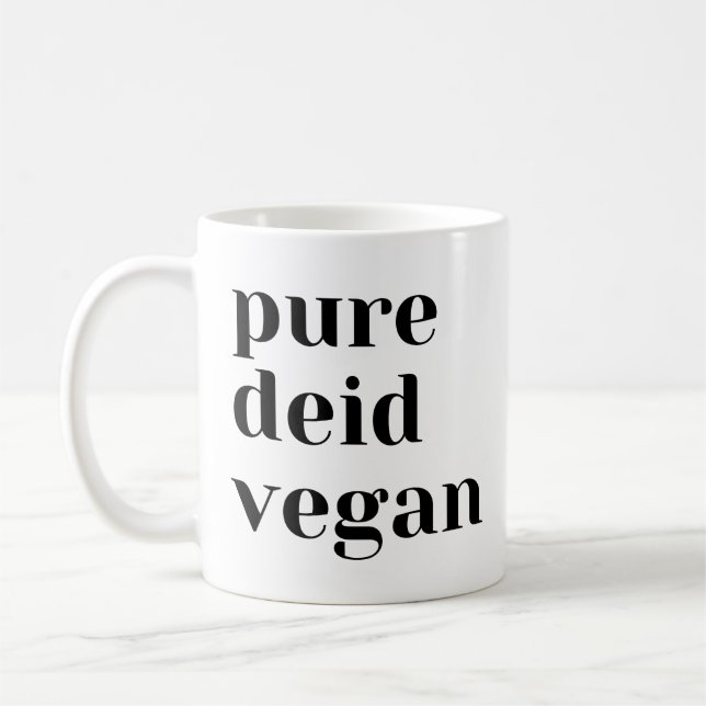 Caneca de Café Vegana Pure Deid (Esquerda)