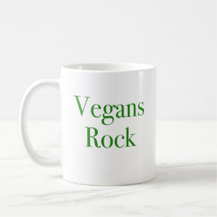Caneca De Café Vegans Rock