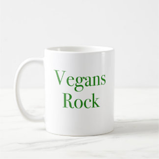 Caneca De Café Vegans Rock