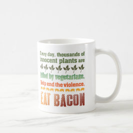 Caneca De Café Vegetariano do bacon