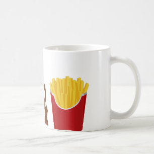 Caneca De Café Veggie Burger e Fries