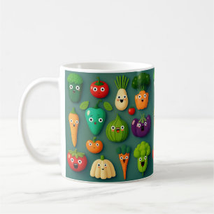 Caneca De Café Veggie Characters Veg Photos Vegetables Onion Clip