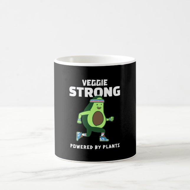 Caneca De Café Veggie Strong, movido a plantas (Centro)