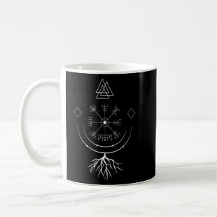 Caneca De Café Vegvisir Compass Da Mitologia Nórdica Com
