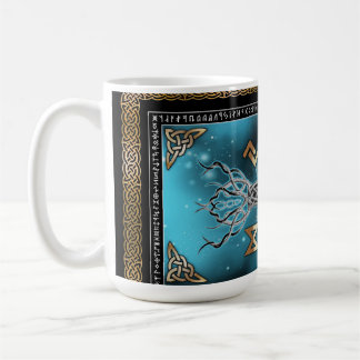Caneca De Café Vegvisir Yggdrasil Viking Runa Nórdica