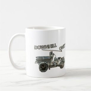Caneca De Café Veículo Engraçado Antigo Somente Para Descida