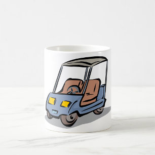 Caneca De Café Veículo Esportivo Divertido de Carrinho de Golfe