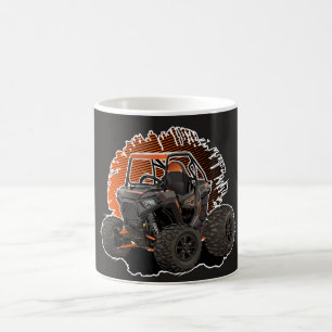 Caneca De Café Veículo off-road UTV de desenho animado