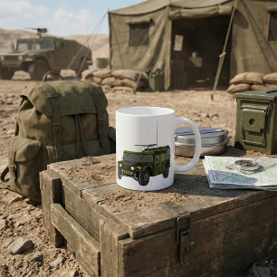 Caneca De Café Veículo Tático Todo-Terreno Humvee Militar