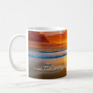 Caneca De Café Veio Acreditar No Slogan De Recuperação Sunrise Mu