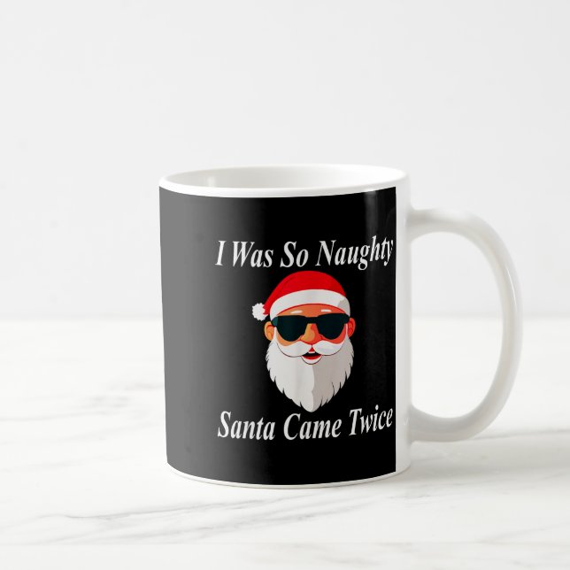 Caneca De Café Veio duas vezes Natal Engraçado Safado Sujo Obscen (Direita)