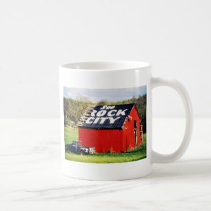Caneca De Café Veja o celeiro da cidade da rocha