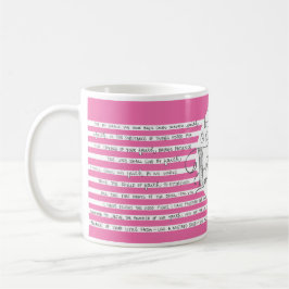 Caneca De Café Veja o que a fé faz - Rosa