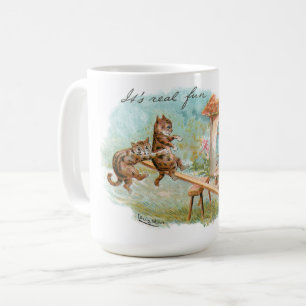 Caneca De Café Veja Os Gatos De Terra De Reprodução De Serras