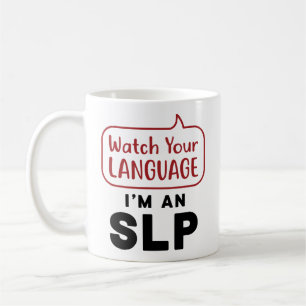 Caneca De Café Veja seu idioma, sou um SLP