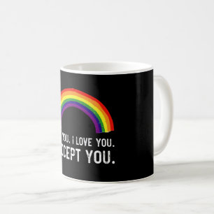 Caneca De Café Vejo Que Te Amo Eu Aceito Sua Camisa Orgulho gay L