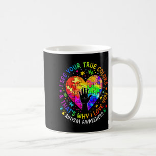 Caneca De Café Vejo suas verdadeiras cores Quebra-cabeça do mundo