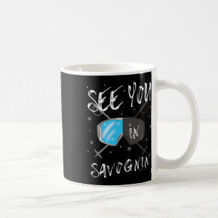 Caneca De Café Vejo Você Em Savognin Suiça Sk