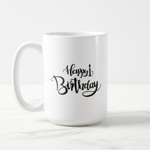 Caneca De Café Vela de Aniversário Feliz