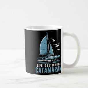 Caneca De Café Vela de barco Navegação Velejador Catamarã Vela