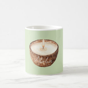 Caneca De Café Vela de Coco Aloha