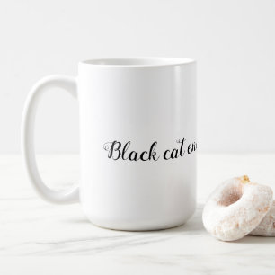 Caneca De Café Vela de Energia de Gata Preta