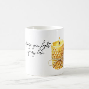 Caneca De Café Vela de Mel ilumina minha vida