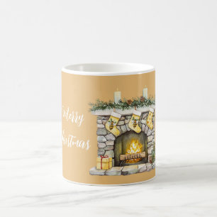 Caneca De Café Vela Dourada de Mel Brilha Forte