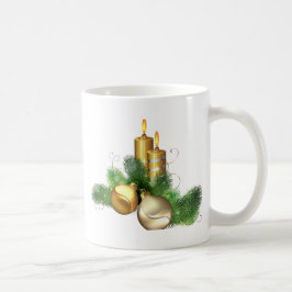 Caneca De Café Velas alegres e brilhantes