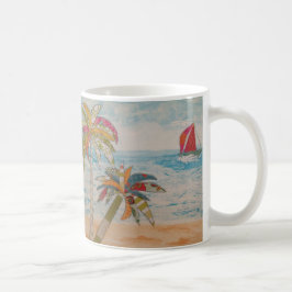 Caneca De Café Velas Vermelhas
