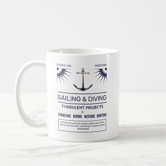 Caneca De Café VelasCD e mergulho (Esquerda)
