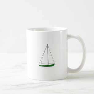 Caneca De Café Veleiro verde de Sloop