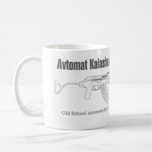 Caneca De Café Velha escola de AK